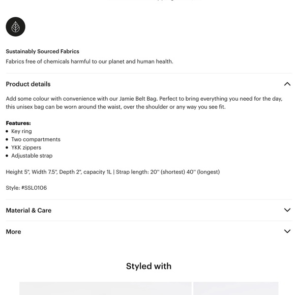 BNWT Lole Jamie Belt bag in Iris - Picture 4 of 6